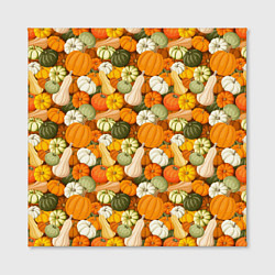 Холст квадратный Тыквы Pumpkin, цвет: 3D-принт — фото 2