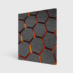 Холст квадратный Раскаленный асфальт, цвет: 3D-принт