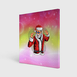 Холст квадратный Disco Santa 2022, цвет: 3D-принт