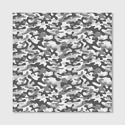 Холст квадратный Серый Городской Камуфляж, цвет: 3D-принт — фото 2