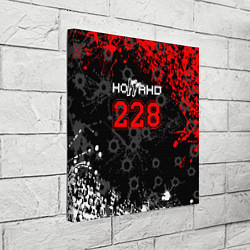 Холст квадратный Ноггано 228: Следы от пуль, цвет: 3D-принт — фото 2