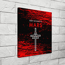 Холст квадратный 30 Seconds to Mars - До марса 30 сек, цвет: 3D-принт — фото 2