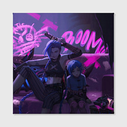Холст квадратный Джинкс Паудер - Jinx Powder, цвет: 3D-принт — фото 2