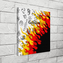 Холст квадратный Genshin Impact - Fire, цвет: 3D-принт — фото 2