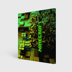 Холст квадратный Minecraft, pattern 2022, цвет: 3D-принт