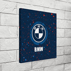 Холст квадратный BMW BMW Брызги, цвет: 3D-принт — фото 2