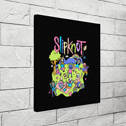 Холст квадратный Slipknot cuties, цвет: 3D-принт — фото 2
