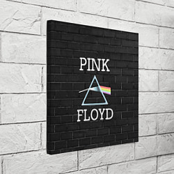 Холст квадратный PINK FLOYD LOGO - ПИНК ФЛОЙД ЛОГОТИП, цвет: 3D-принт — фото 2