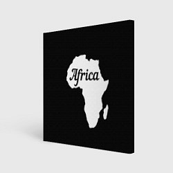 Картина квадратная Африка на чёрном