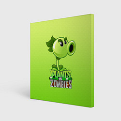 Картина квадратная Plants vs Zombies - Горохострел
