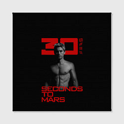 Холст квадратный 30 Seconds to Mars Jared Leto, цвет: 3D-принт — фото 2