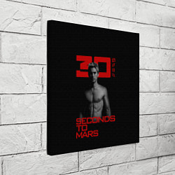 Холст квадратный 30 Seconds to Mars Jared Leto, цвет: 3D-принт — фото 2