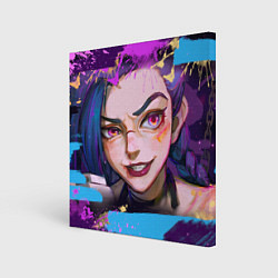 Холст квадратный Jinx Arcane граффити, цвет: 3D-принт