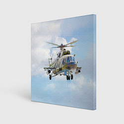 Картина квадратная Многоцелевой вертолёт МИ-8