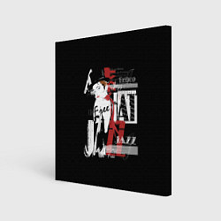 Холст квадратный JAZZ девушка, цвет: 3D-принт
