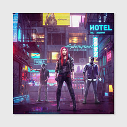Холст квадратный Cyberpunk 2077 Vi Ви, цвет: 3D-принт — фото 2