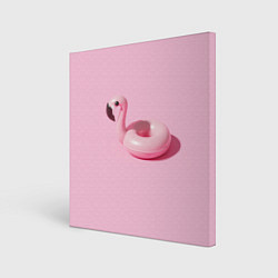 Холст квадратный Flamingos Розовый фламинго, цвет: 3D-принт