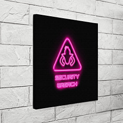 Холст квадратный Five Nights at Freddys: Security Breach лого, цвет: 3D-принт — фото 2