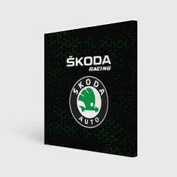 Картина квадратная ШКОДА Racing Соты