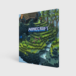 Картина квадратная Minecraft Video game Landscape