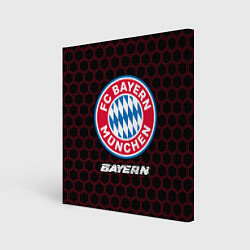 Холст квадратный БАВАРИЯ Bayern Соты, цвет: 3D-принт