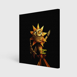 Холст квадратный Five Nights at Freddys: Security Breach - Солнце D, цвет: 3D-принт