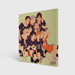 Холст квадратный Team Haikyuu!!, цвет: 3D-принт