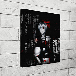 Холст квадратный Токийский Гуль Иероглифы Tokyo Ghoul, цвет: 3D-принт — фото 2