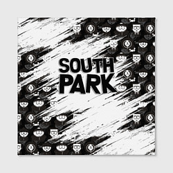 Холст квадратный Южный парк - персонажи и логотип South Park, цвет: 3D-принт — фото 2