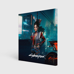 Холст квадратный Panam cyberpunk 2077, цвет: 3D-принт