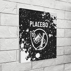 Холст квадратный Placebo - КОТ - Брызги, цвет: 3D-принт — фото 2