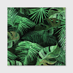 Холст квадратный Цветы Тропические, цвет: 3D-принт — фото 2