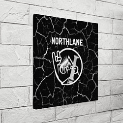 Холст квадратный Northlane - КОТ - Трещины, цвет: 3D-принт — фото 2