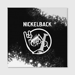 Холст квадратный Nickelback КОТ Брызги, цвет: 3D-принт — фото 2