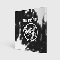 Холст квадратный The Misfits КОТ Краска, цвет: 3D-принт