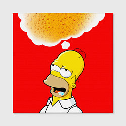 Холст квадратный Homer dream, цвет: 3D-принт — фото 2