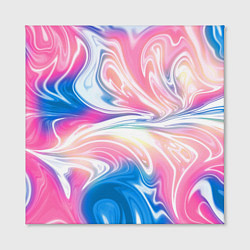 Холст квадратный Абстрактный цветной паттерн Волны Abstract Color P, цвет: 3D-принт — фото 2