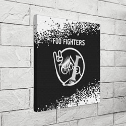 Холст квадратный Foo Fighters КОТ Арт, цвет: 3D-принт — фото 2
