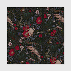 Холст квадратный Ботаника, цвет: 3D-принт — фото 2