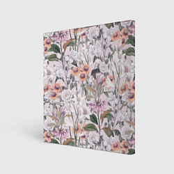 Холст квадратный Цветы Эхинацеи, цвет: 3D-принт