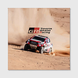 Холст квадратный Toyota Gazoo Racing Desert Rally, цвет: 3D-принт — фото 2