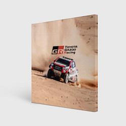 Холст квадратный Toyota Gazoo Racing Desert Rally, цвет: 3D-принт