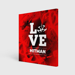 Холст квадратный Hitman Love Классика, цвет: 3D-принт