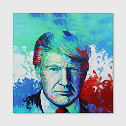 Холст квадратный Дональд Трамп арт, цвет: 3D-принт — фото 2