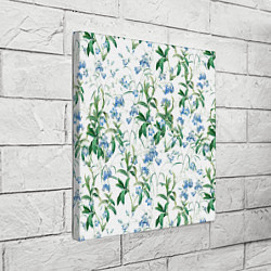 Холст квадратный Цветы Синие Незабудки, цвет: 3D-принт — фото 2