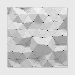 Холст квадратный Полигональный объёмный паттерн, цвет: 3D-принт — фото 2