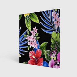 Картина квадратная Floral vanguard composition Летняя ночь Fashion tr