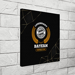 Холст квадратный Лого Bayern и надпись Legendary Football Club на т, цвет: 3D-принт — фото 2