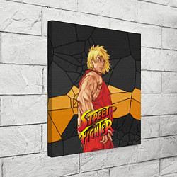 Холст квадратный Кен Мастерс - Street Fighter, цвет: 3D-принт — фото 2