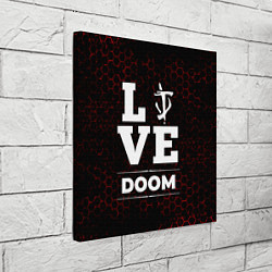 Холст квадратный Doom Love Классика, цвет: 3D-принт — фото 2